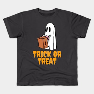 Halloween Ghost Trick Or Treat Kids T-Shirt